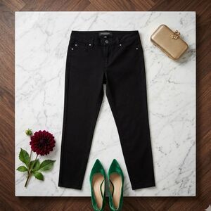 Liverpool Extreme Stretch Black Dressy Leggings Size 4 Petite